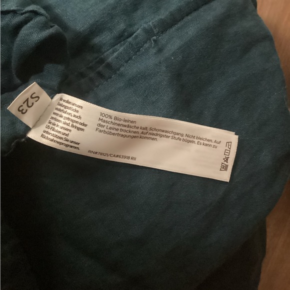 Eileen Fisher 100% Organic Linen Pant - Picture 7 of 8